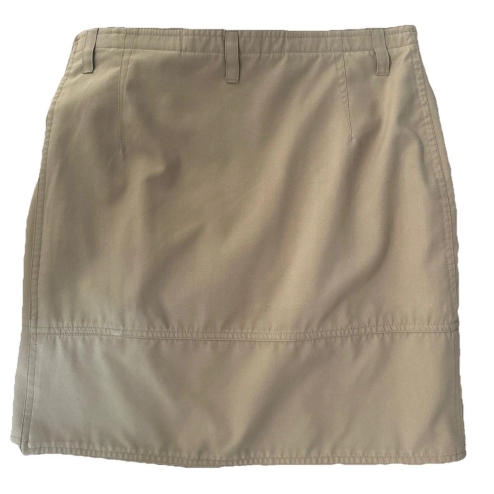 Ralph by Ralph Lauren Tan Khaki Skirt Size 0 Wrap Lined Vtg Y2K Beige Tan 17โ
